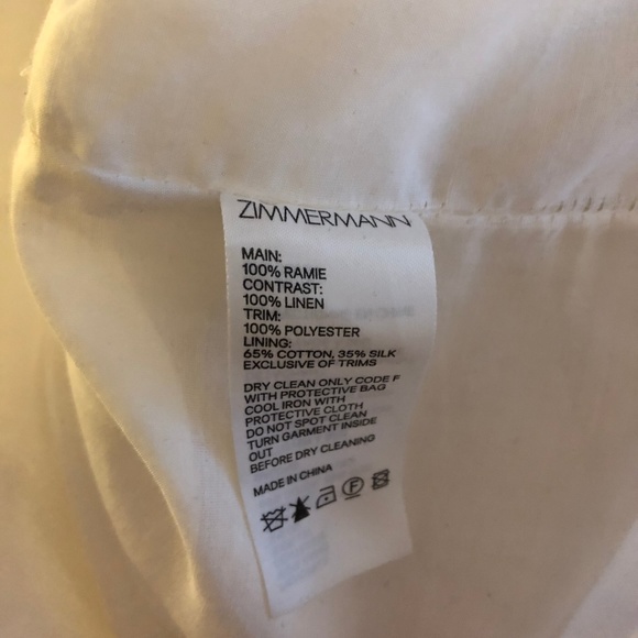 SOLD ♥️ ZIMMERMANN Ninety-Six Wave-Trim Mini Dress - Picture 5 of 8